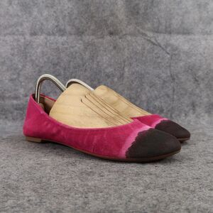 Leifnotes Shoes Womens 39 Ballet Flats Fashion Leather Anthropologie Pink Black